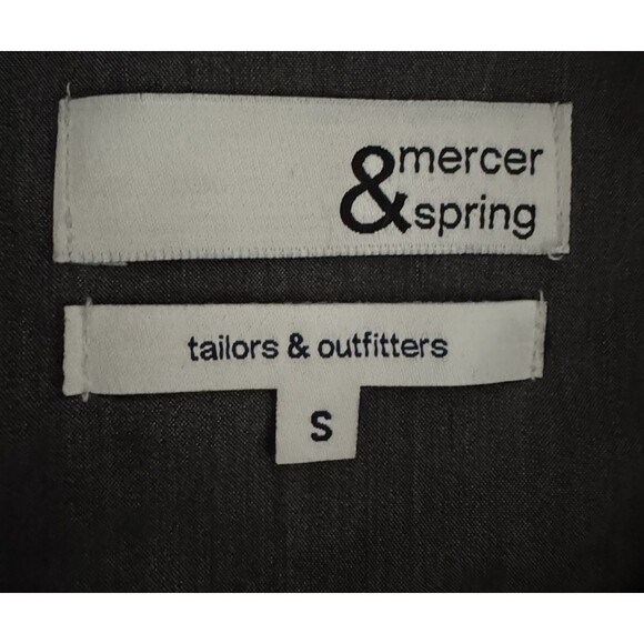 Mercer & Spring Button Up Long Sleeve Dress Shirt Mens Size Small Gray New - Picture 6 of 9